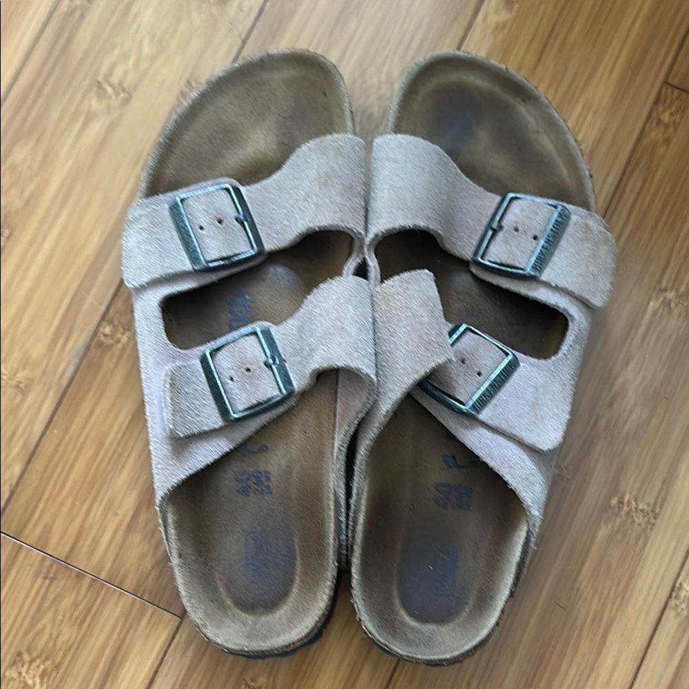 Birkenstock Arizona Suede Narrow Sandals